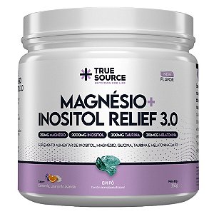 True Magnésio + Inositol Relief 3.0 Camomila e Lavanda 350g - True Source