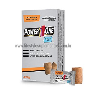 Paçoca com Whey Protein (432g) 24 Unidades - Power One