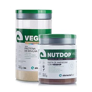 Kit VegDop 450g Baunilha Caramelizada + NutDop VEG - Elemento Puro