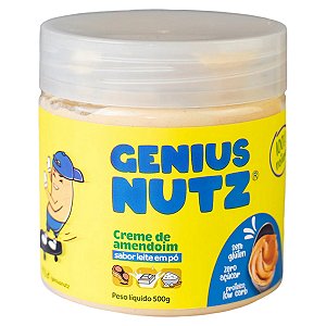 Creme de Amendoim Leite em Pó 500g - Genius Nutz