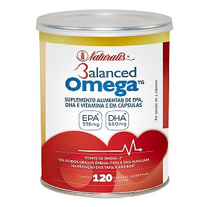 Balanced Ômega (330EPA/220DHA) 120 Cápsulas - Naturalis