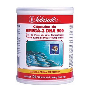 Ômega-3 DHA 500 (1000mg) 100 Cápsulas - Naturalis