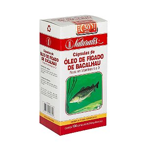 Óleo de Fígado de Bacalhau 100 Cápsulas - Naturalis