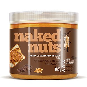 Pasta de Castanha de Caju Chocolate Belga Crocante 150g - Naked Nuts