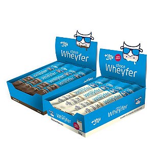 Kit ChocoWheyfer +Mu 12 Chocolate + 12 Chocolate Branco - Mais Mu