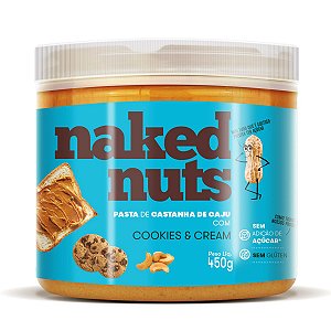 Pasta de Castanha de Caju Com Pedacinhos de Cookies 450g - Naked Nuts
