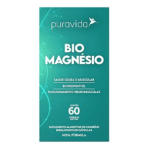 Bio Magnésio 60 Cápsulas - Pura Vida