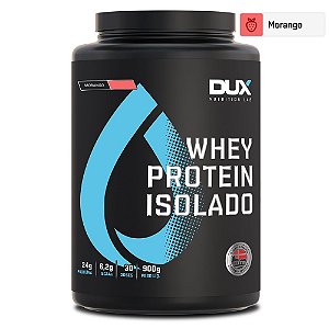 Whey Protein Isolado Morango 900g - Dux Nutrition