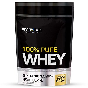 100% Pure Whey Refil 825g Baunilha - Probiotica