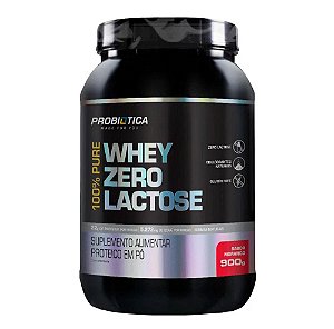 100% Pure Whey Zero Lactose Morango 900g - Probiótica