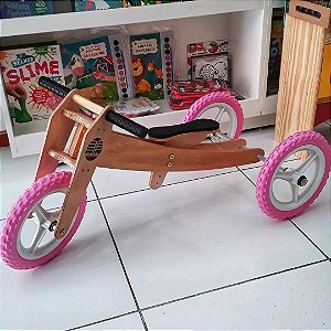 Woodbike 3 em 1 (rosa)