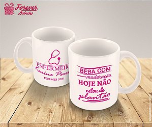 Caneca De Porcelana Enfermagem