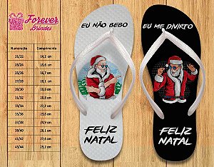 Chinelo Personalizado Natal Radical