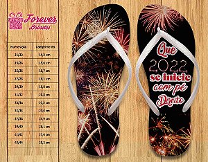 Chinelo Personalizado 2022 com Pé Direito