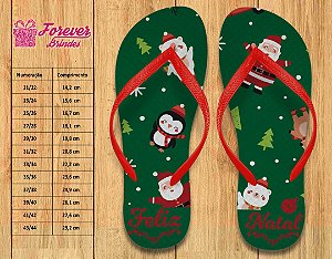 Chinelo Personalizado Feliz Natal