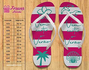 Chinelo Personalizado Curtir o Verão