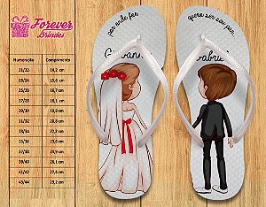 Chinelo Personalizado Casamento