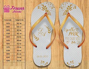 Chinelo Personalizado Casamento