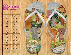 Chinelo Personalizado Bosque Encantado