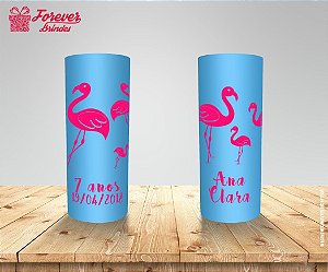 Copo Long Drink Aniversário Flamingo