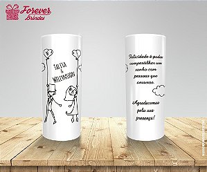 Copo Long Drink Branco Personalizado Chá de Panela