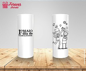 Copo Long Drink Dia Do Trabalhador Caricatura