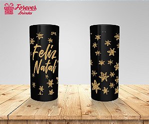 Copo Long Drink Feliz Natal Com Estrelas