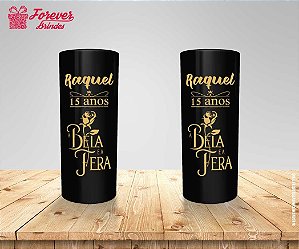 Copo Long Drink Personalizado Bela e a Fera