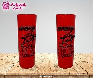 Copo Long Drink Personalizado Dia Nacional do Bombeiro