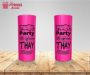 Copo Long Drink Personalizado Pool Party Rosa