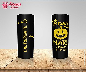 Copo Long Drink Preto Personalizado Halloween