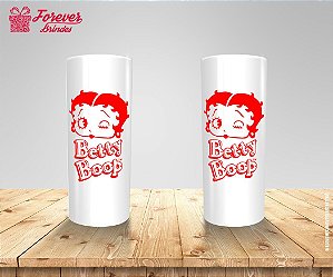 Copo Long Drink Rosto Da Betty Boop