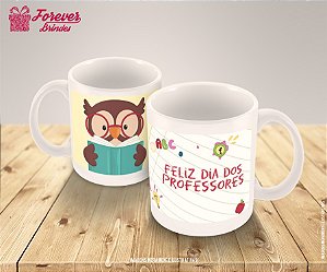 Caneca De Porcelana Feliz dia dos Professores