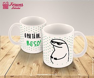 Caneca De Porcelana Flork Dia dos Pais