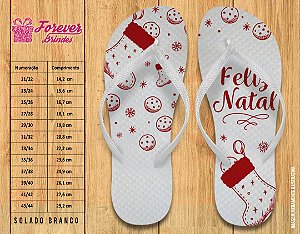 Chinelo Personalizado Feliz Natal