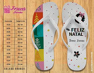 Chinelo Personalizado Feliz Natal