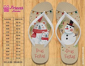 Chinelo Personalizado Boas Festas