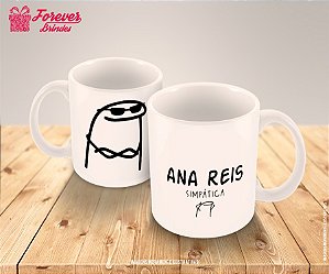 Caneca De Porcelana Flork