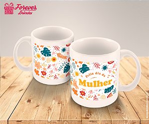 Caneca De Porcelana Dia das Mulheres