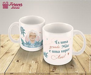 CANECA DE PORCELANA Dia das Avós