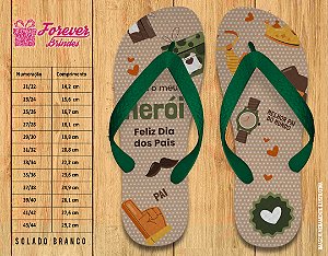 Chinelo Personalizado Dia dos Pais