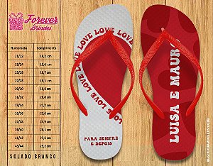 Chinelo Personalizado Casamento