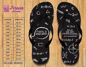 Chinelo Personalizado Dia dos Professores