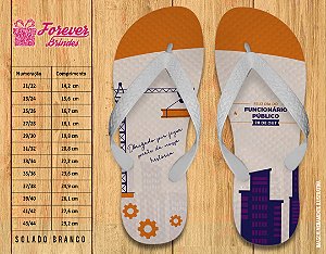 Chinelo Personalizado Funcionário Público