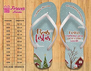 Chinelo Personalizado Feliz Natal