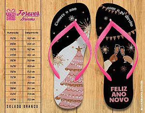 Chinelo Personalizado Ano Novo