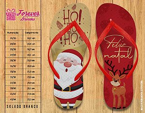 Chinelo Personalizado Feliz Natal