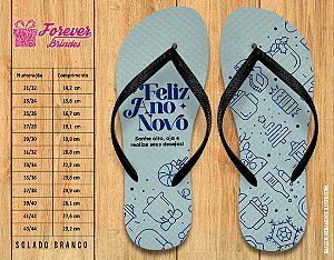 Chinelo Personalizado Feliz Natal E Ano Novo