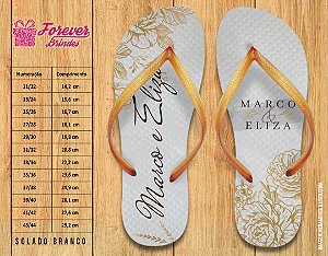 Chinelo Personalizado Casamento