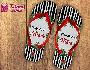 Chinelo Dia Das Mães Listrado